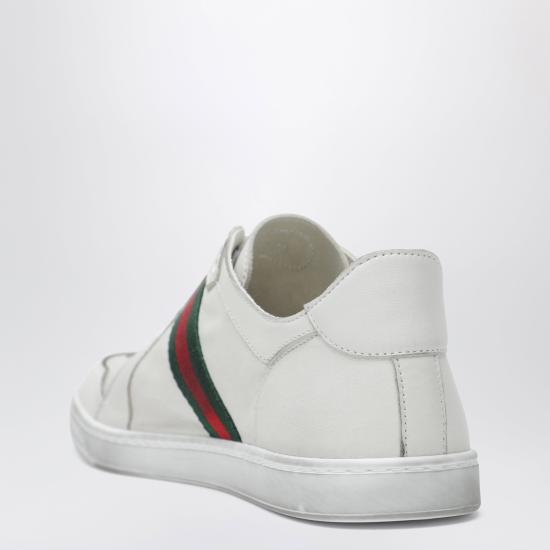 26SS 구찌 스트레치 로우탑 스니커즈 865056AAGFF White - GUCCI