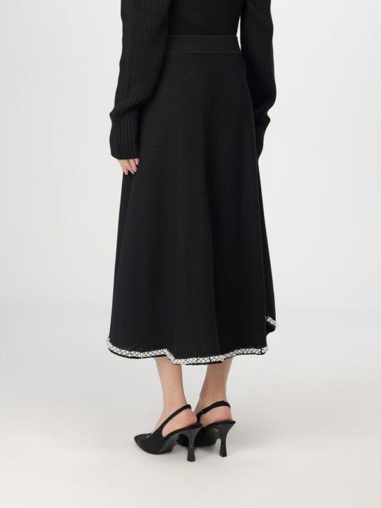  칼라거펠트 롱 스커트 246W1207 999 black NERO - KARL LAGERFELD