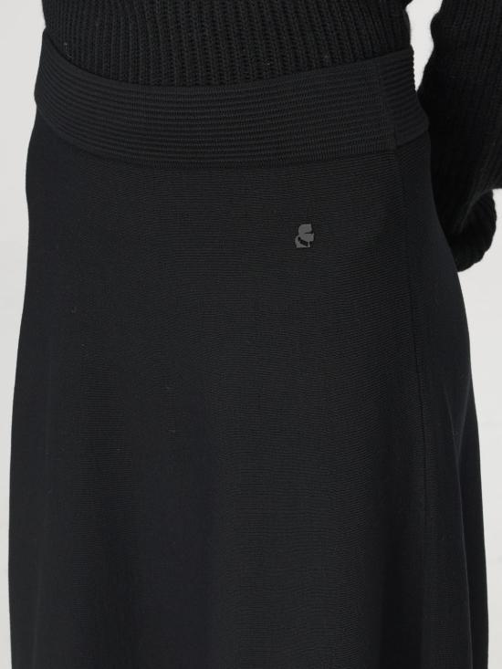  칼라거펠트 롱 스커트 246W1207 999 black NERO - KARL LAGERFELD