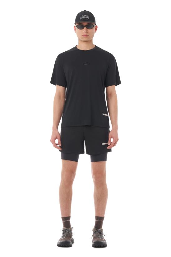 26SS 새티스파이 반팔 티셔츠 11000 00001 Black - SATISFY