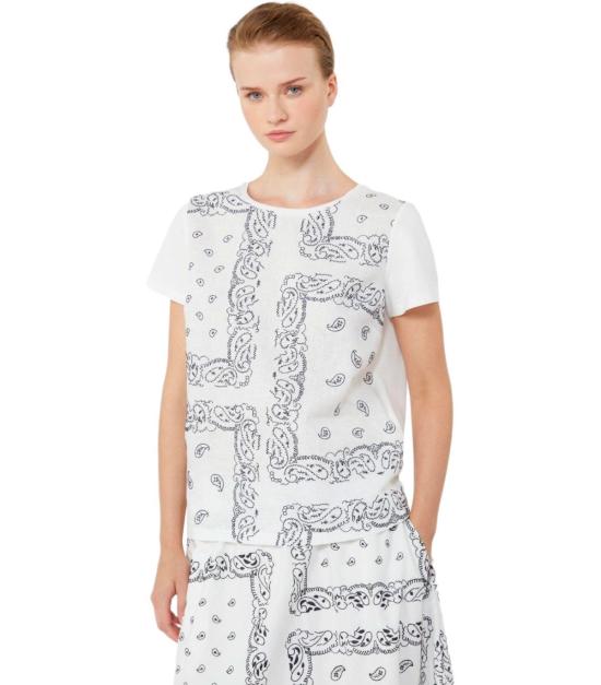 26SS 위켄드막스마라 반팔 티셔츠 2615941072600 001 XS White - WEEKEND MAX MARA