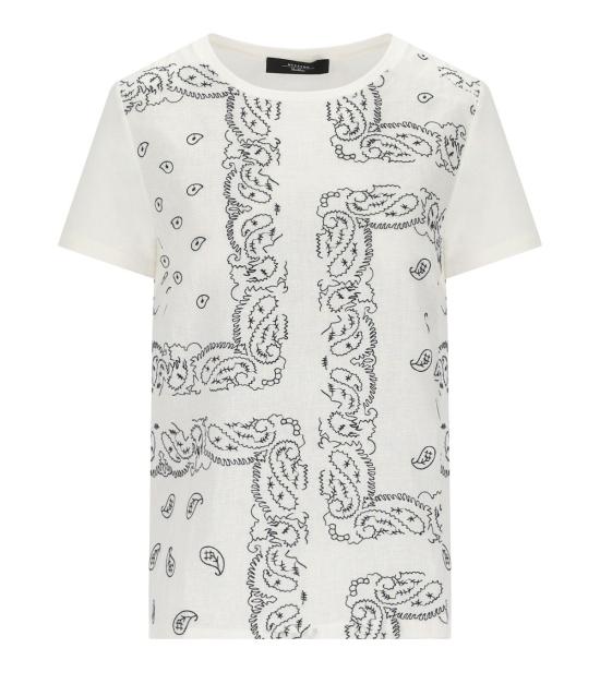 26SS 위켄드막스마라 반팔 티셔츠 2615941072600 001 XS White