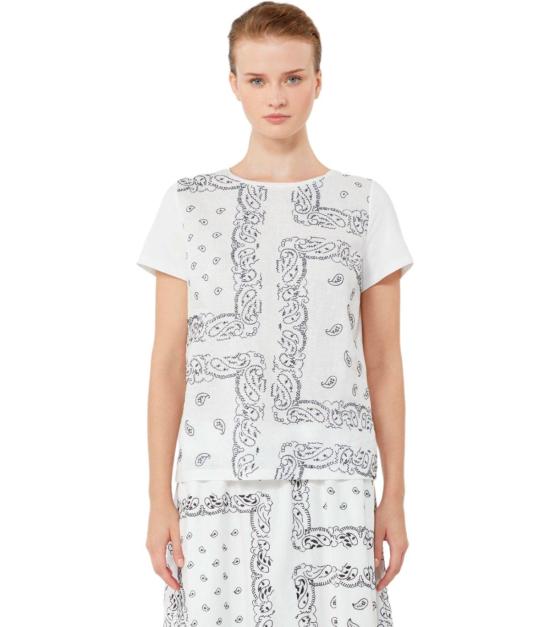 26SS 위켄드막스마라 반팔 티셔츠 2615941072600 001 XS White - WEEKEND MAX MARA