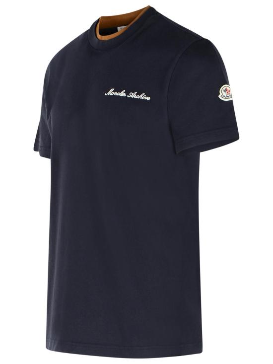 26SS 몽클레어 반팔 티셔츠 091 8C000 15 89AYY742 Navy - MONCLER