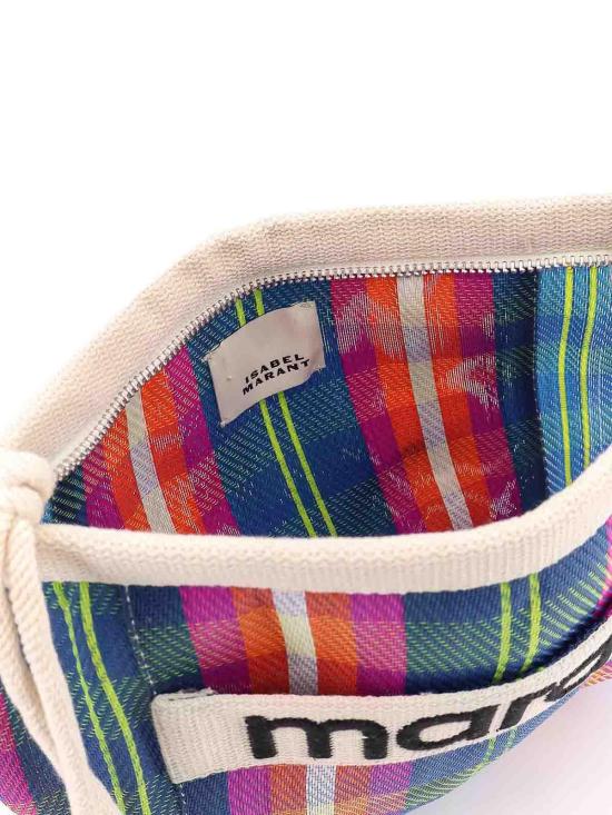 26SS 이자벨마랑 포든 스트라이프 파우치 백 PO0001FAA1X17MNYOE Blue - ISABEL MARANT