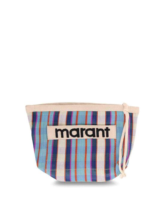 26SS 이자벨마랑 포든 스트라이프 파우치 백 PO0001FAA1X17MTUCK Blue