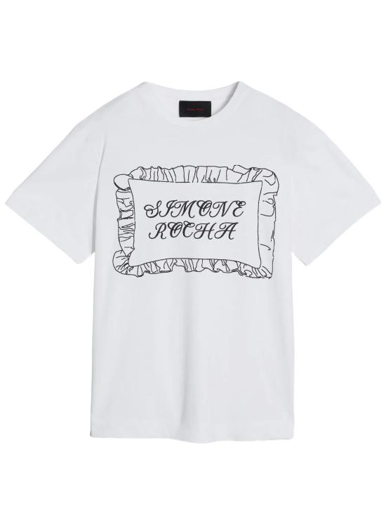 26SS 시몬로샤 반팔 티셔츠 5195P63AW 0569WHITE BLACK