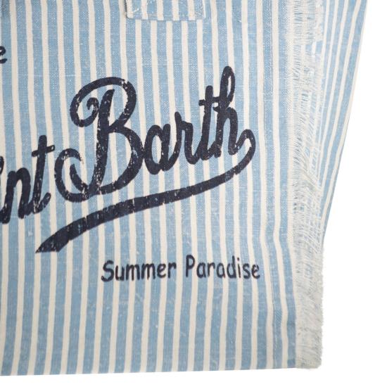 26SS 세인트바쓰 토트백 VANI022 WHITE LIGHT BLUE - MC2 SAINT BARTH