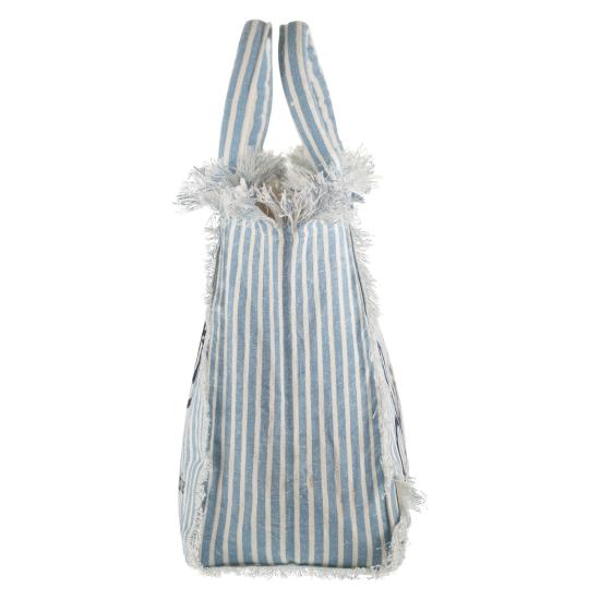 26SS 세인트바쓰 토트백 VANI022 WHITE LIGHT BLUE - MC2 SAINT BARTH