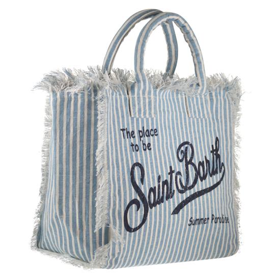 26SS 세인트바쓰 토트백 VANI022 WHITE LIGHT BLUE - MC2 SAINT BARTH