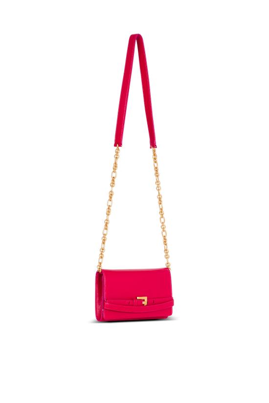 26SS 발망 클러치/파우치 GN1ON259LMTE 4CJ Rose fuchsia - BALMAIN