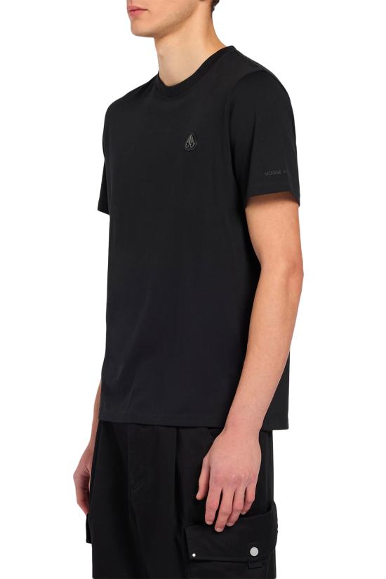 26SS 무스너클 반팔 티셔츠 M15MT777 292 Black - MOOSE KNUCKLES