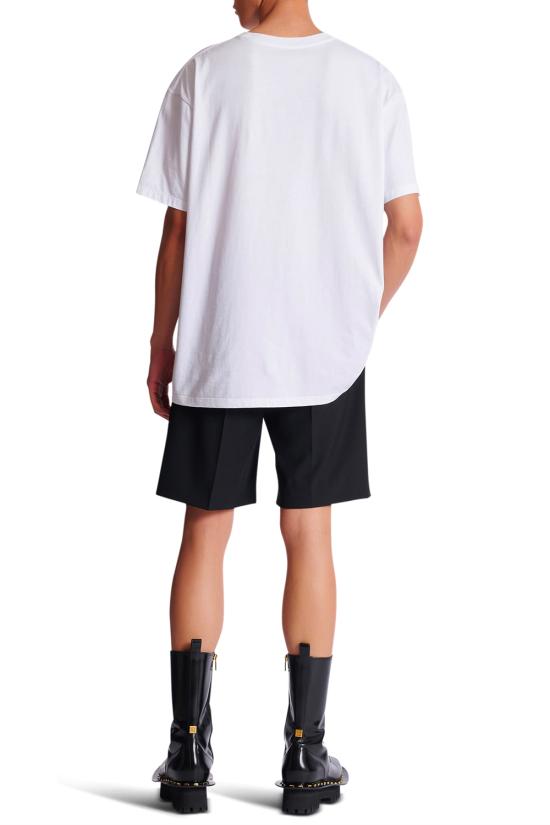 26SS 발망 반팔 티셔츠 GH1EG225GF40 GAB White - BALMAIN