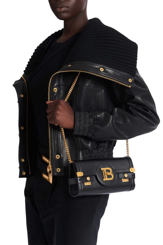 26SS 발망 클러치/파우치 GN1LE596LAVE 0PA Black - BALMAIN