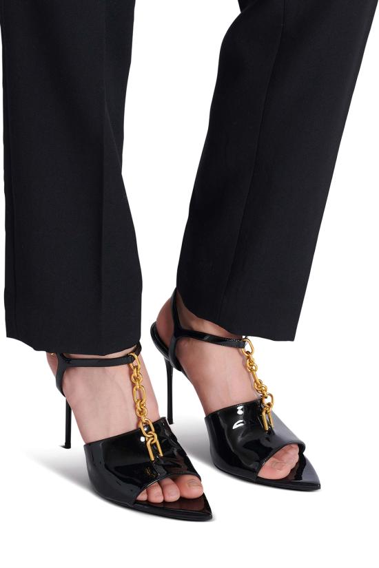 26SS 발망 샌들 FN1UH154LPAT 0PA Black - BALMAIN