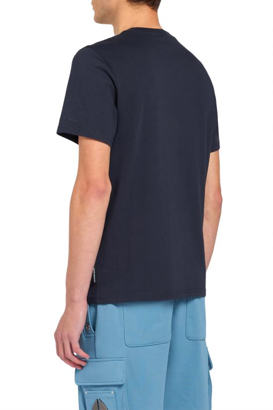 26SS 무스너클 반팔 티셔츠 M15MT777 833 Blue - MOOSE KNUCKLES