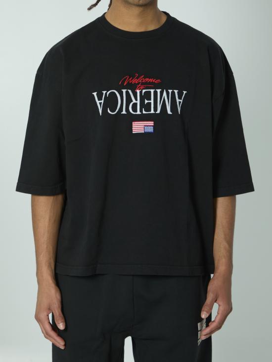 26SS 윌리 차바리아 반팔 티셔츠 WCJSY0220 BLACK