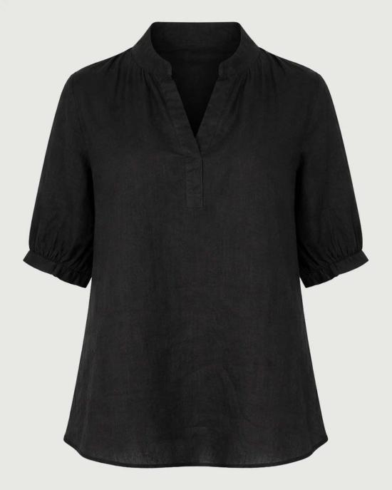  시레나 블라우스 카밀라 탑 블랙