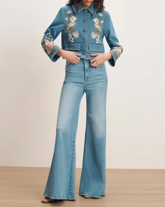  베로니카비어드 데님 자켓 베로니카 비어드 비카리아 자수 재킷 씨 글레어 - VERONICA BEARD