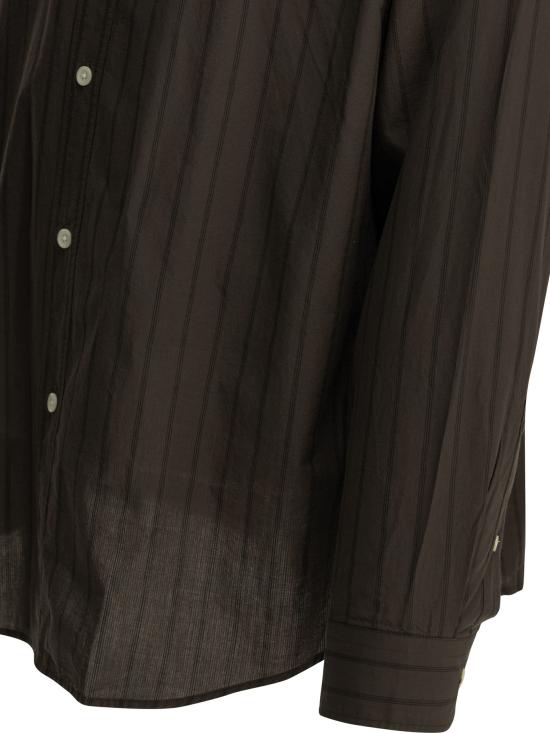 26SS 엠에프펜 긴팔 셔츠 M126 003ESSAY SHIRTDARK BROWN TRIPLE STRIPE Brown - MFPEN