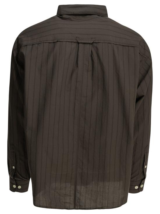 26SS 엠에프펜 긴팔 셔츠 M126 003ESSAY SHIRTDARK BROWN TRIPLE STRIPE Brown - MFPEN
