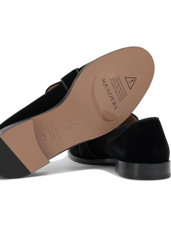 26SS 아쿠아주라 로퍼 MTIFLAM0VGR000 Black - AQUAZZURA