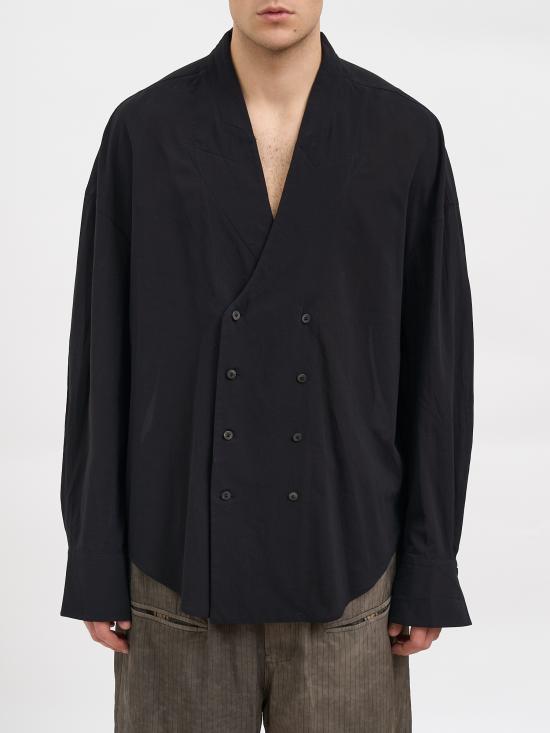 26SS 지기 첸 긴팔 셔츠 N0M261073504 Black