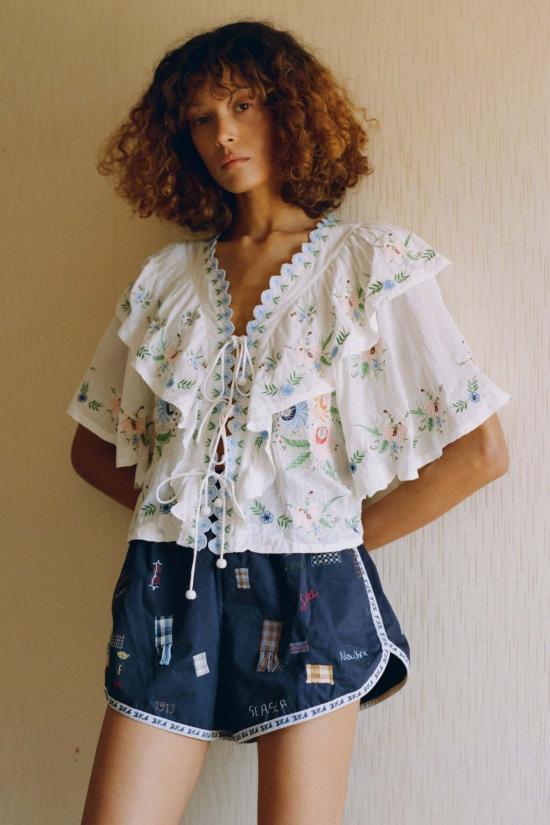  씨뉴욕 블라우스 Sea Ny Serafina 자수 탑 - SEA NY