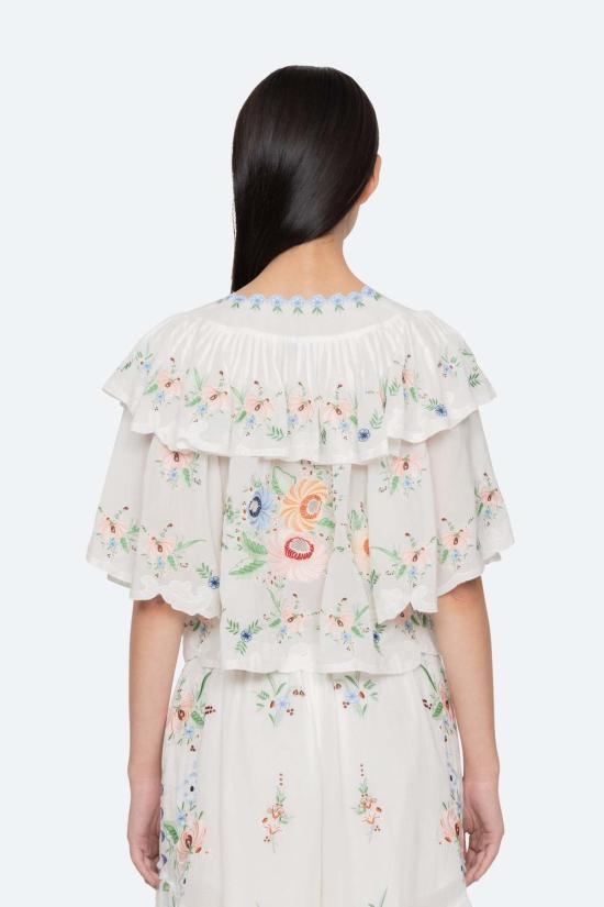  씨뉴욕 블라우스 Sea Ny Serafina 자수 탑 - SEA NY