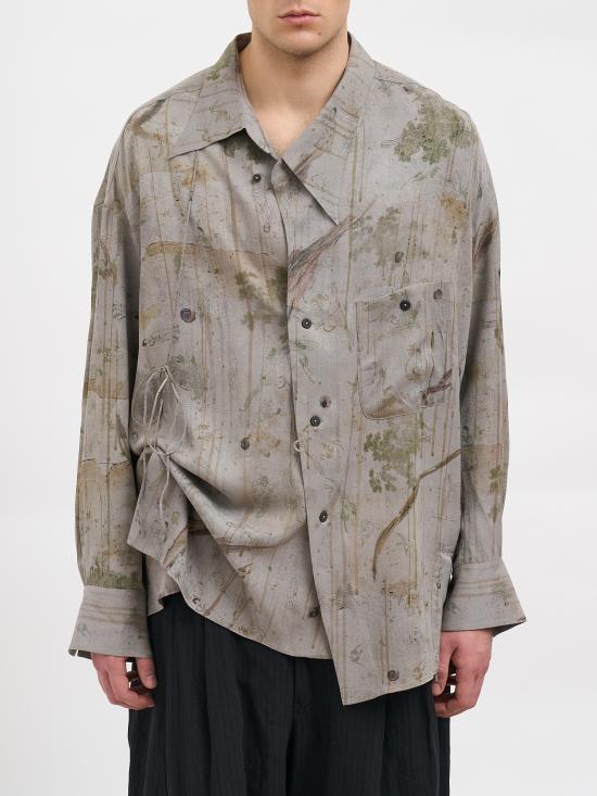 26SS 지기 첸 긴팔 셔츠 N0M261070752 Grey