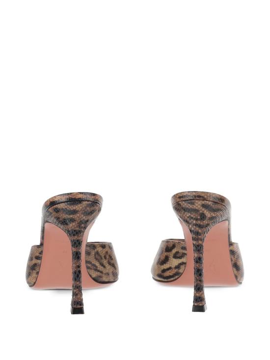26SS 아미나 무아디 뮬/슬리퍼 ALEXASLIPPER95 LEOPARDSNAKE Marrone - AMINA MUADDI