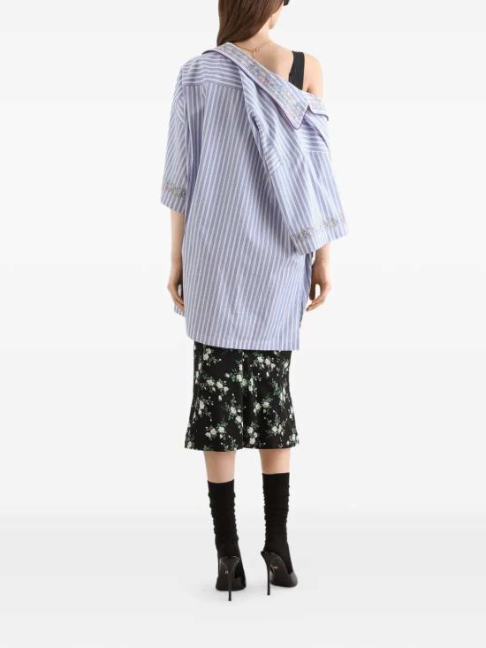 26SS 돌체앤가바나 롱 스커트 F4DDFTFSA88 HX6CG ROSELL BIANCA FNERO - DOLCE & GABBANA