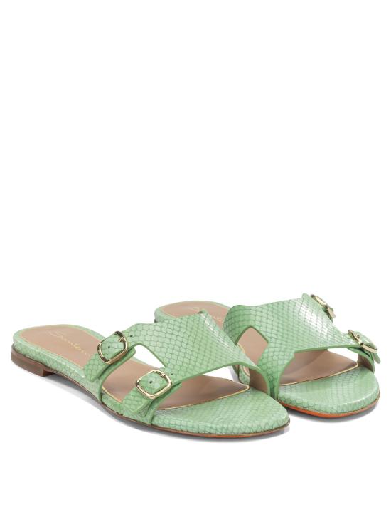 26SS 산토니 뮬/슬리퍼 WHPF72173HA1NYDOV20V20 Green - SANTONI