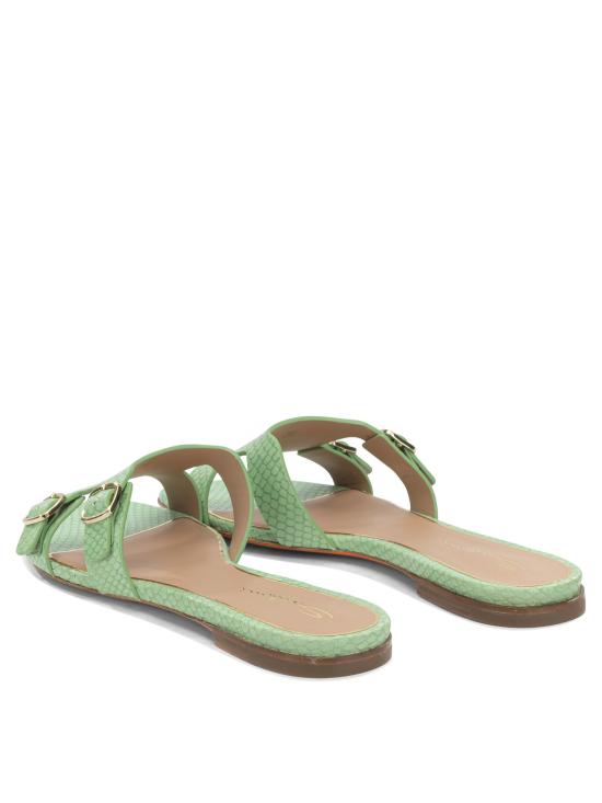 26SS 산토니 뮬/슬리퍼 WHPF72173HA1NYDOV20V20 Green - SANTONI