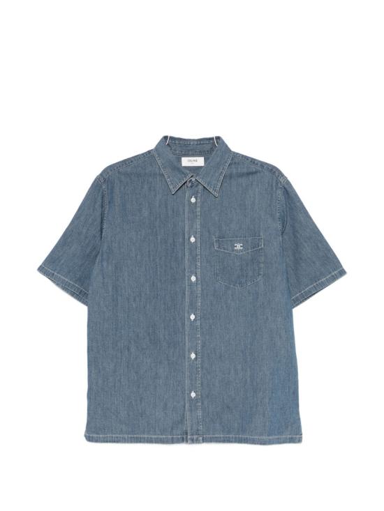 26SS 셀린느 반팔 셔츠 RC0D7208I 07UO UNION OCEAN WASH DOM