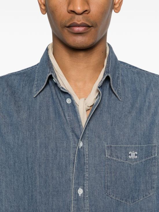 26SS 셀린느 반팔 셔츠 RC0D7208I 07UO UNION OCEAN WASH DOM - CELINE