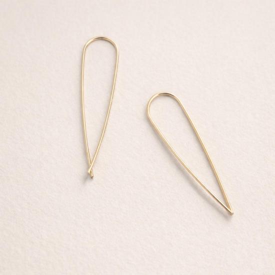  쉬나 마샬 주얼리 이어링 Sheena Marshall Jewelry Telluride Long Threader Earrings Gold Fill