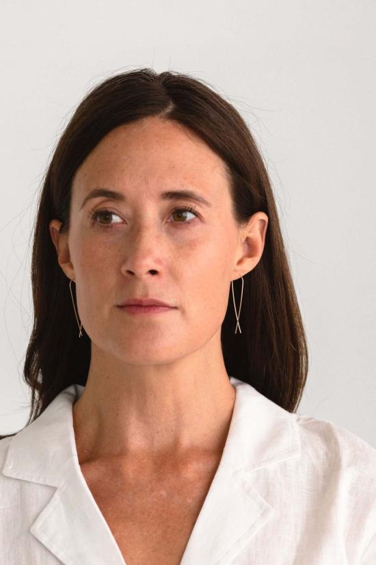  쉬나 마샬 주얼리 이어링 Sheena Marshall Jewelry Telluride Long Threader Earrings Gold Fill - SHEENA MARSHALL JEWELRY