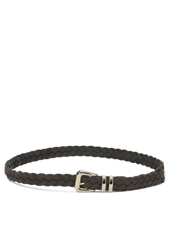 26SS 브루넬로 쿠치넬리 가죽 벨트 MAURP253C8391 Brown