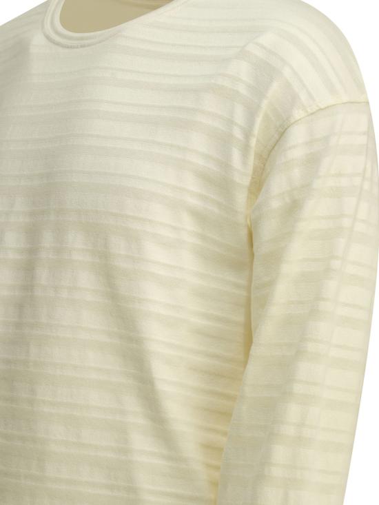 26SS 엠에프펜 스웨터 M126 053ROUND NECK SWEATEROFF WHITE STRIPE White - MFPEN