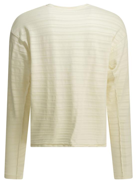 26SS 엠에프펜 스웨터 M126 053ROUND NECK SWEATEROFF WHITE STRIPE White - MFPEN