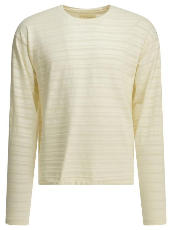 26SS 엠에프펜 스웨터 M126 053ROUND NECK SWEATEROFF WHITE STRIPE White