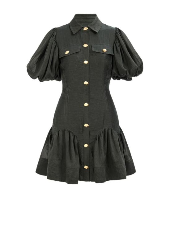 26SS 에이지 미디 원피스 26SU5657HUNGRN Green