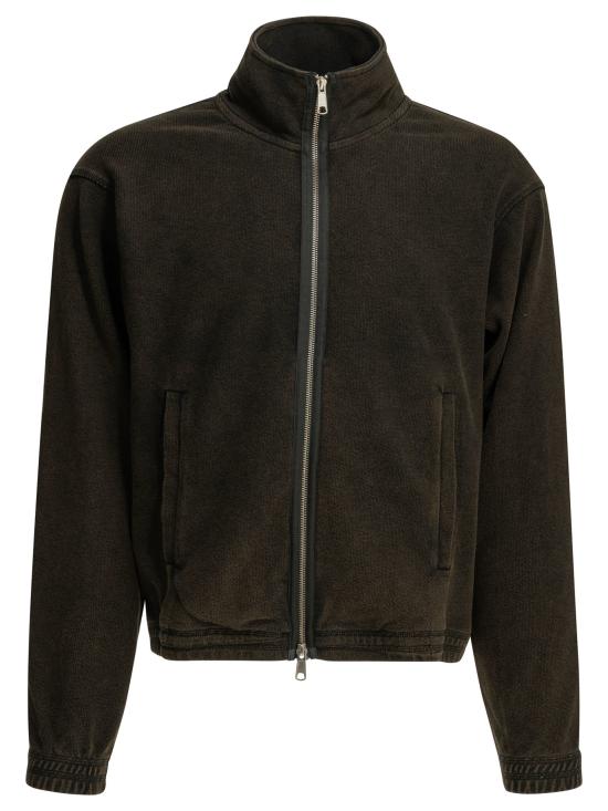 26SS 엠에프펜 집업 니트 M126 043COVET FULL ZIPBURNED BLACK Black