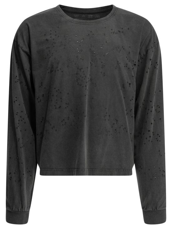 26SS 엠에프펜 긴팔 티셔츠 M126 051RELAXED LS TEEFAULT AND FRACTURE Black
