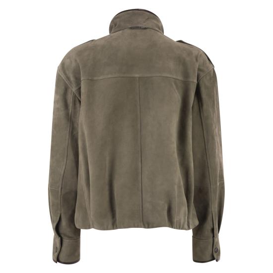 26SS 브루넬로 쿠치넬리 모닐리 쿠튀르 스웨이드 자켓 MPCAI7787 BROWN - BRUNELLO CUCINELLI