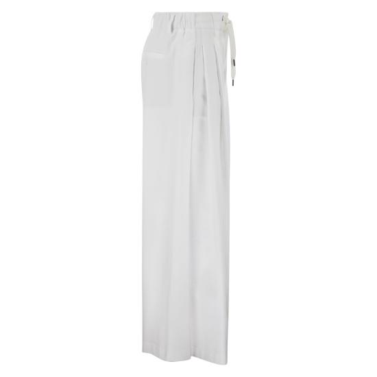 26SS 브루넬로 쿠치넬리 스트레이트 팬츠 ML946EL199 WHITE - BRUNELLO CUCINELLI