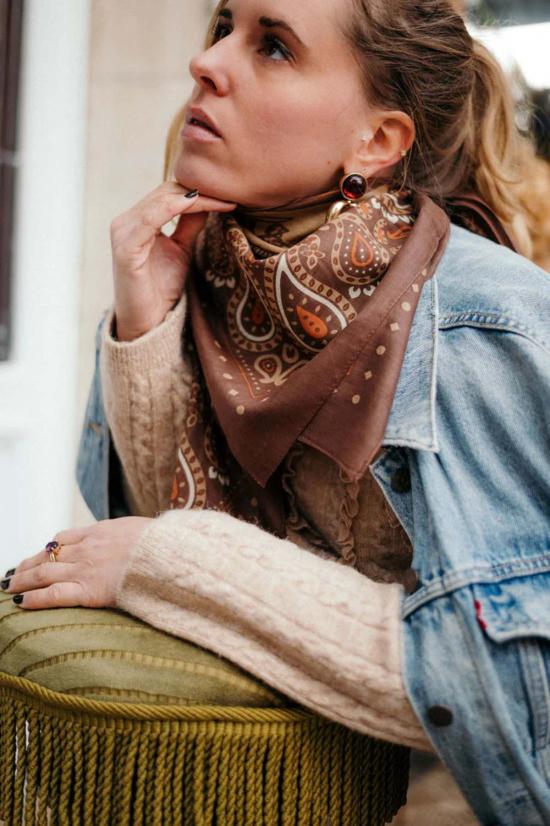  메종 르콩트 플라망 머플러/스카프 Maison Lecomte Flament 로데오 코튼 반다나 스카프 - MAISON LECOMTE FLAMENT