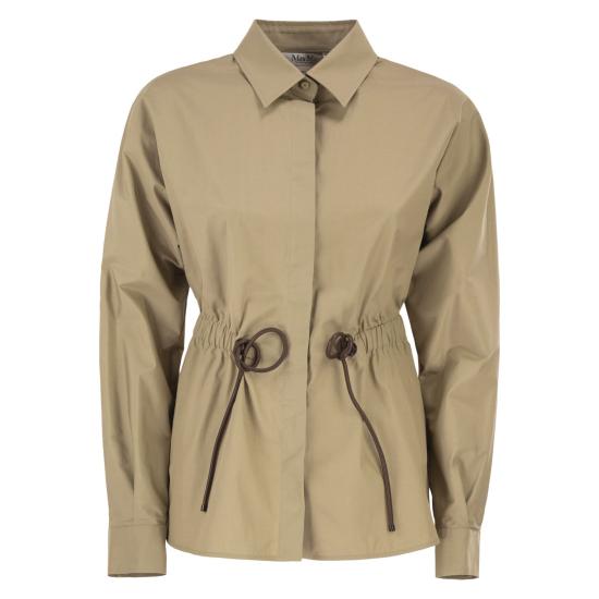 26SS 막스마라 Tazzina 드로스트링 셔츠 2611111052600 KHAKI