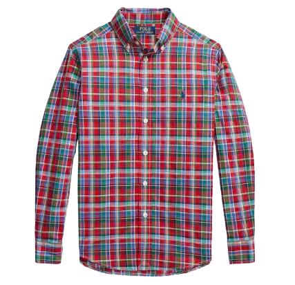  [키즈] 랄프 로렌 셔츠 323918249005 RED GREEN